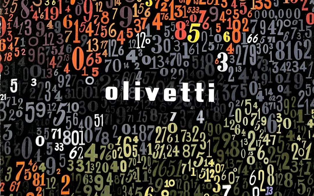 Olivetti Divisumma 14 - copertina brochure - grafica di Giovanni Pintori 1949